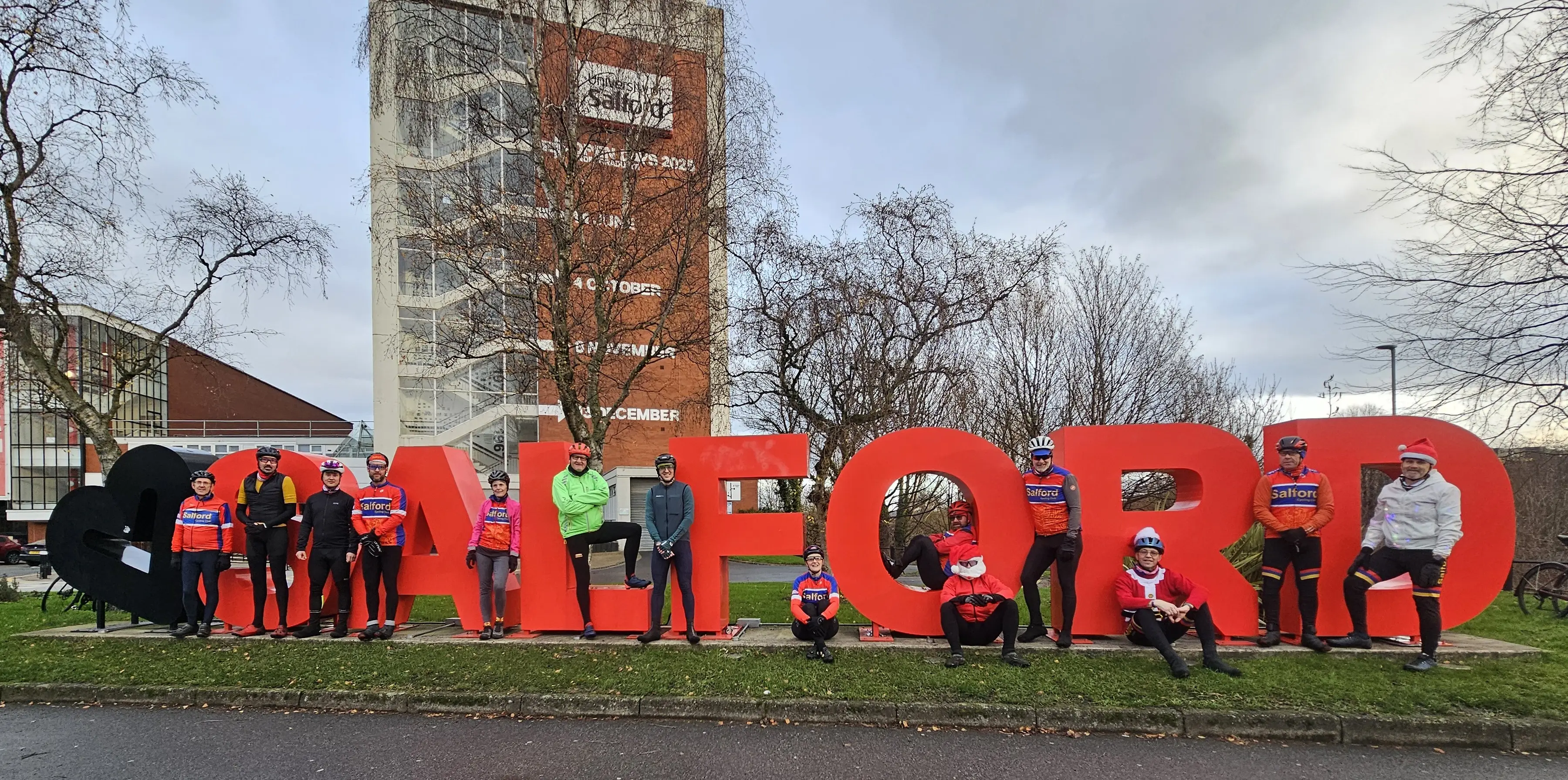 Salford Cycling Club members out on a ride